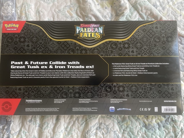 Paldean Fates Great Tusk ex & Iron treads Premium Collection - photo 2