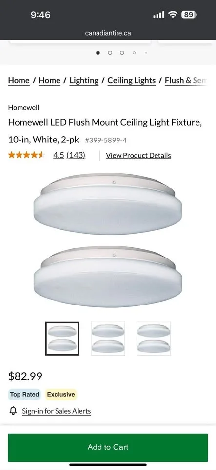 Homewell led flush mount ceiling light