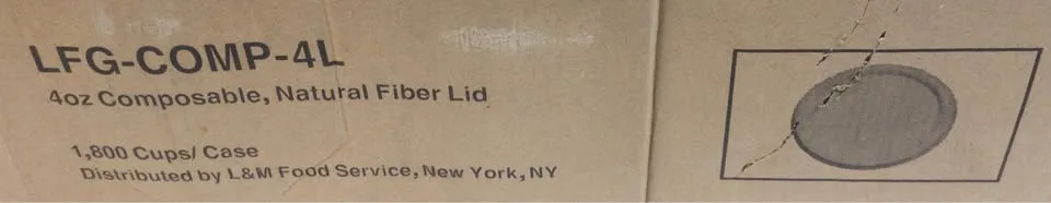 4 oz natural fiber, sugarcane 1,800 cups / 1,8000 lids #Cleanout image indicator(3)