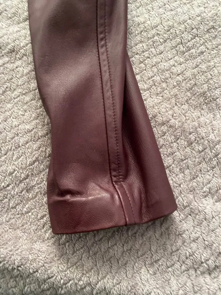 Danier Purple Leather Jacket image indicator(4)