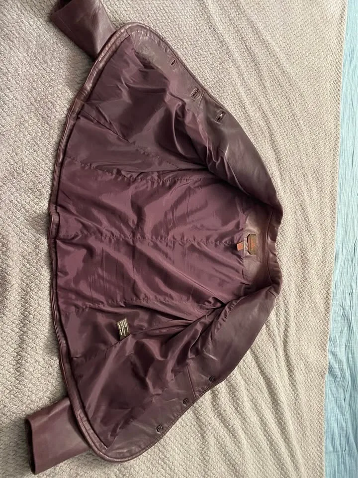 Danier Purple Leather Jacket image indicator(7)