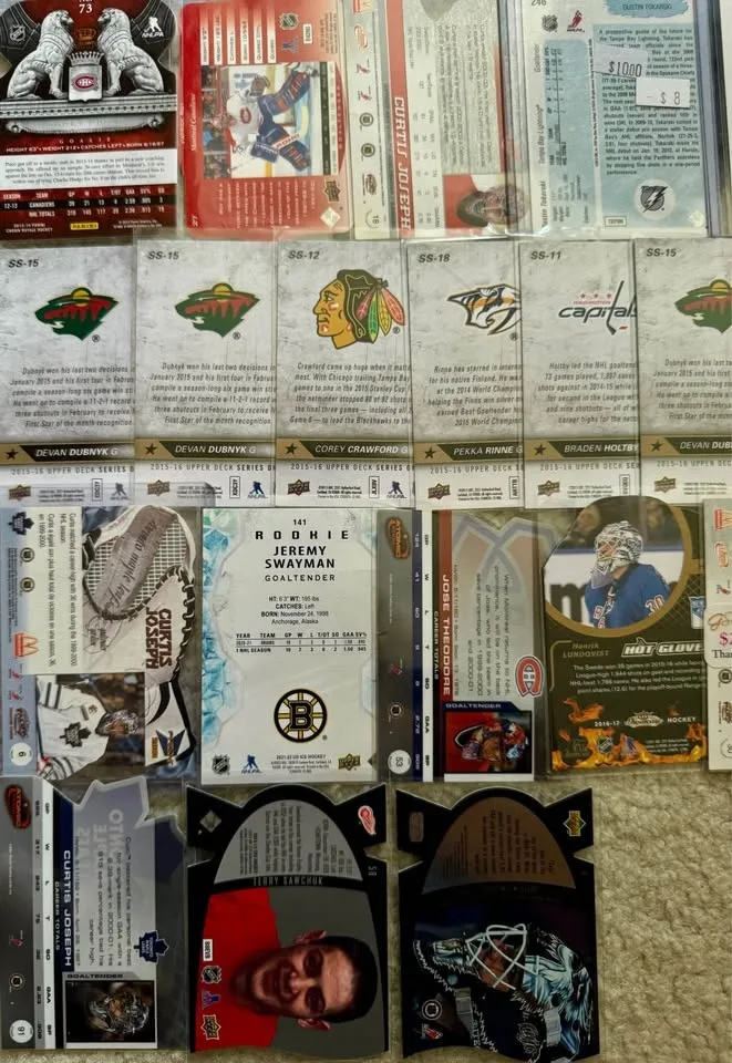 NHL Hockey Goalie Trading Cards - All goalies image indicator(10)