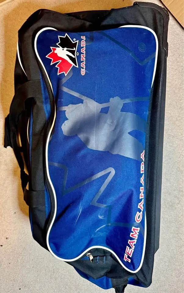 Team Canada Hockey bag on wheels