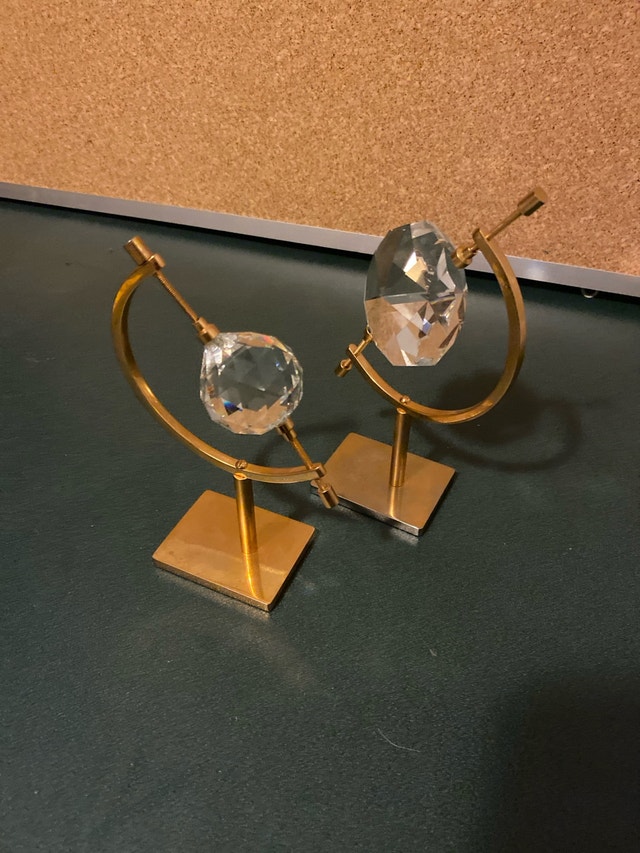 Vintage metal/glass decorative ornaments - photo 2