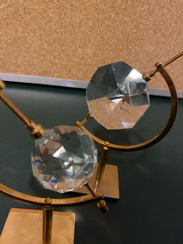 Vintage metal/glass decorative ornaments - photo 3
