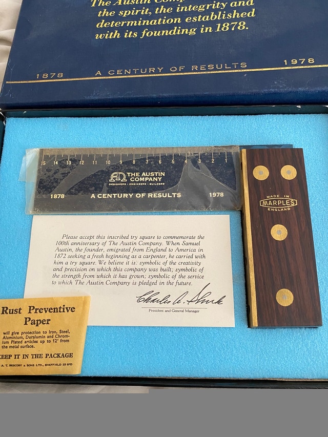 Austin Company Centennial Commemorative Square 1978 - photo 2