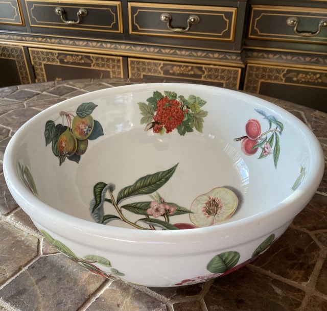 Pomona Portmeirion ceramic large serving bowl, vintage