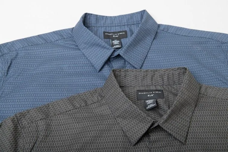 2 Shaquille O'Neal Dress Shirts 3XLT NEW