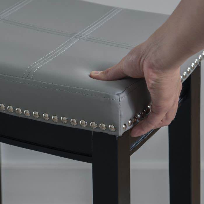LINON CLARIDGE GRAY COUNTER STOOL - photo 4