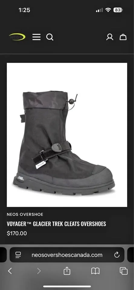 Neo voyager glacier trek overshoe