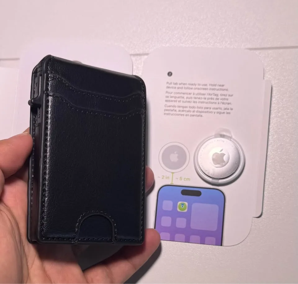 Smart pop-up wallet with Apple AirTag Tracker *NEW* image indicator(2)
