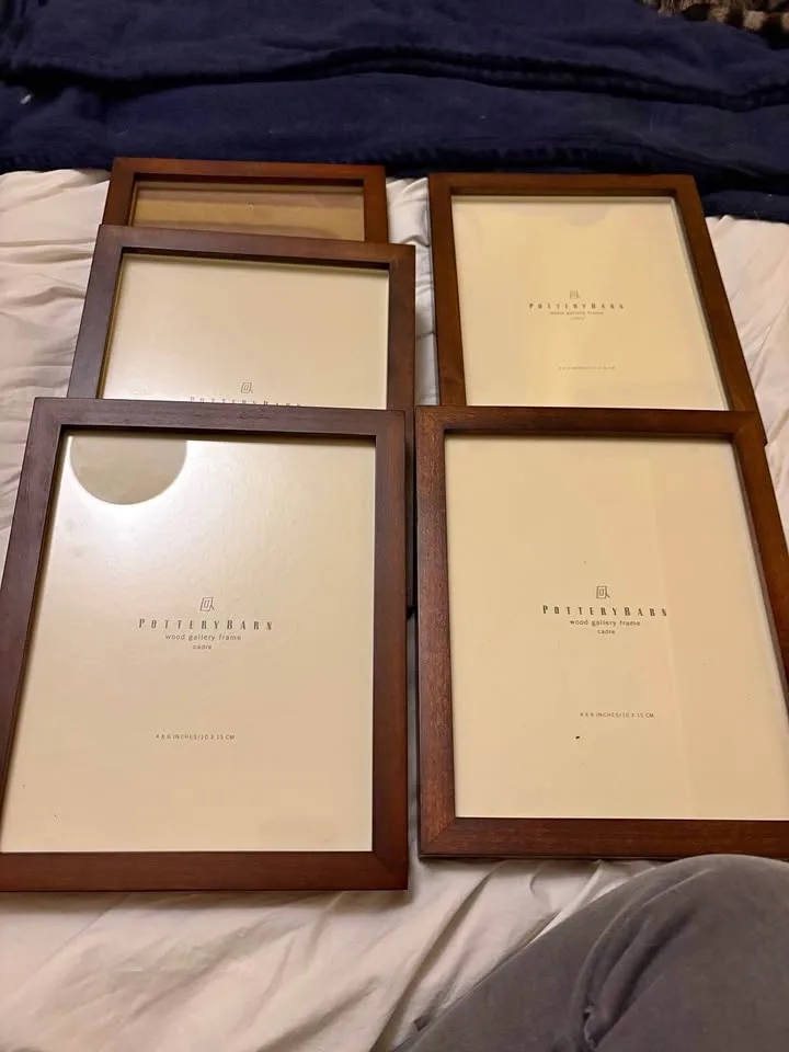 5 Pottery barn wood frames