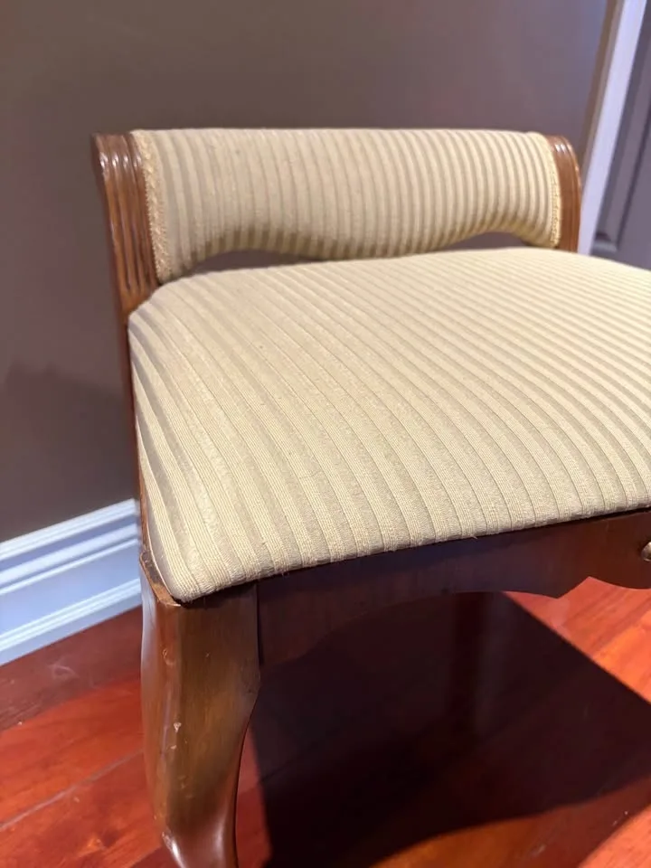 Antique French vanity Bench image indicator(3)