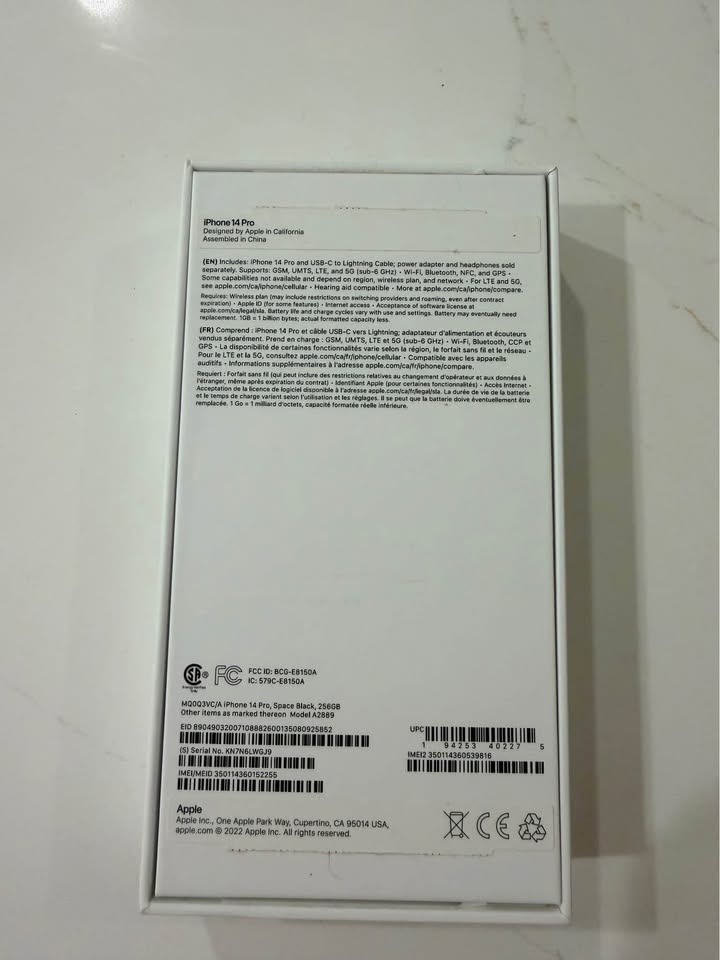 iPhone 14 Pro 256GB Black mint condition - photo 5