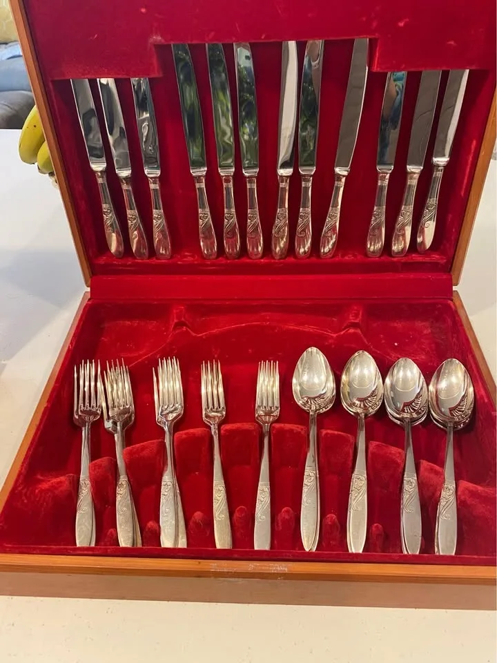 Elkington & Co “Ophelia” set cutlery VINTAGE image indicator(3)