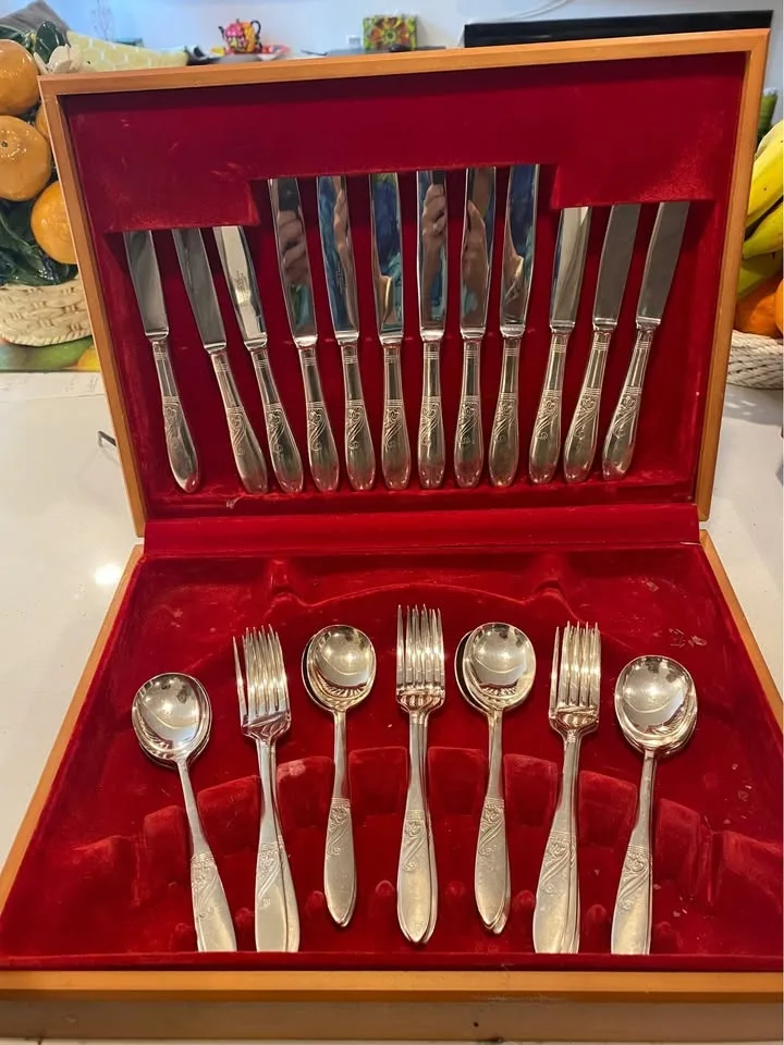 Elkington & Co “Ophelia” set cutlery VINTAGE image indicator(4)