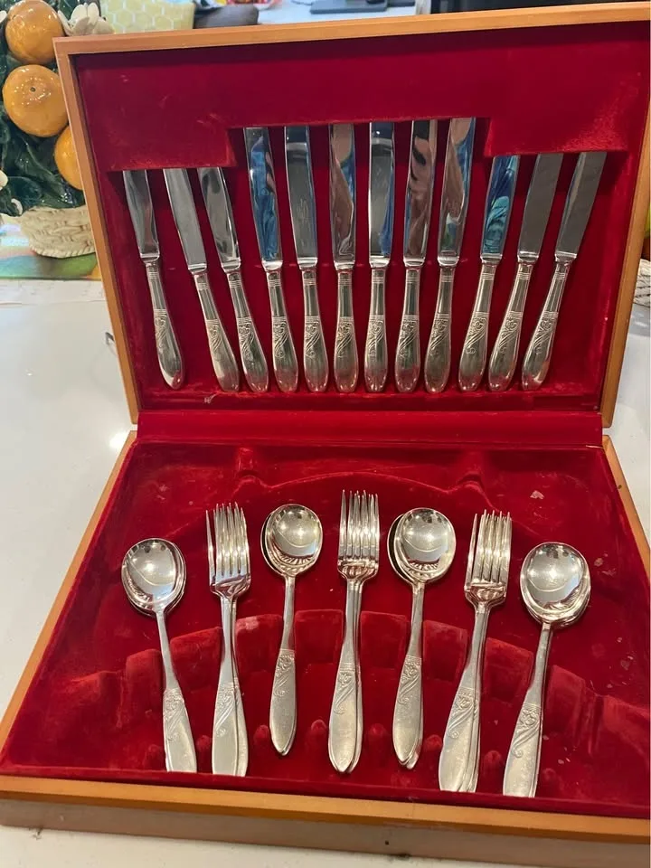 Elkington & Co “Ophelia” set cutlery VINTAGE image indicator(5)