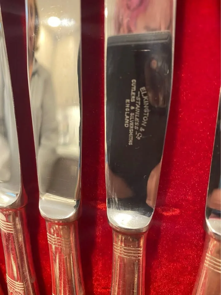 Elkington & Co “Ophelia” set cutlery VINTAGE image indicator(7)