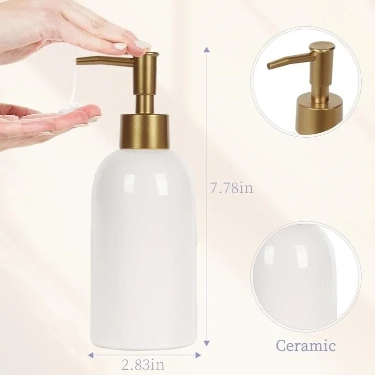 14OZ Soap Dispenser Ceramic Soap Pump - New! $9 Each image indicator(2)