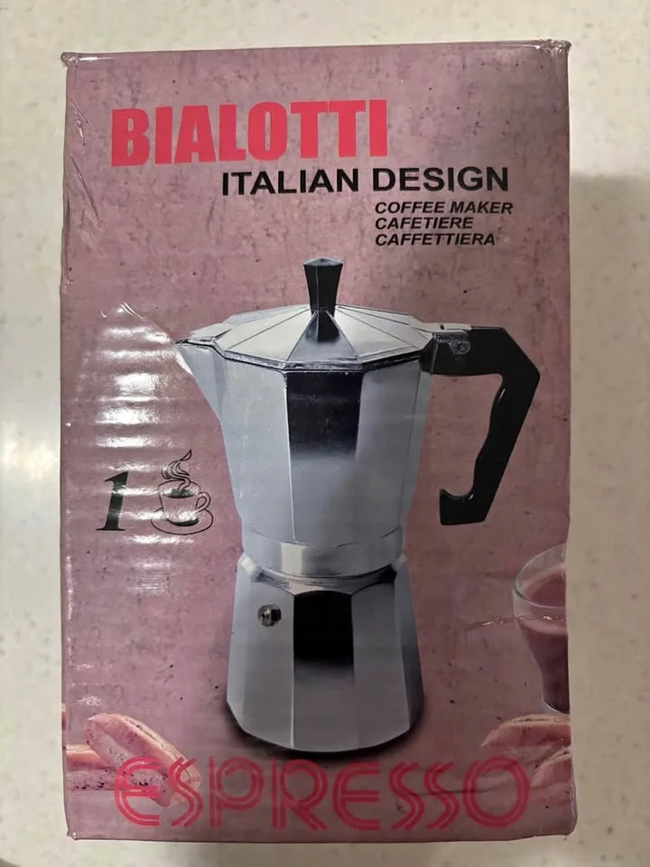 New 1 cup espresso caffettiera-Bialotti