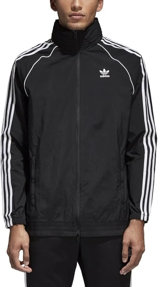 Adidas Windbreaker Jacket Mens L Black Hooded CW1309 image indicator(3)