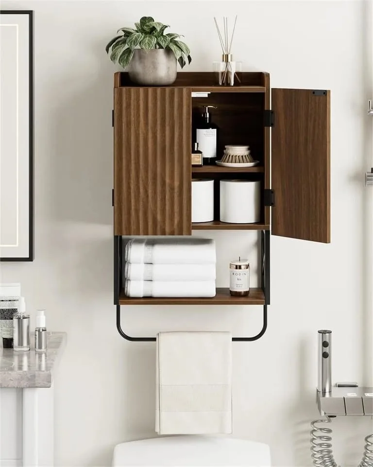 Wall Cabinet, 2 Doors, Over Toilet - Brand New in Box! image indicator(2)