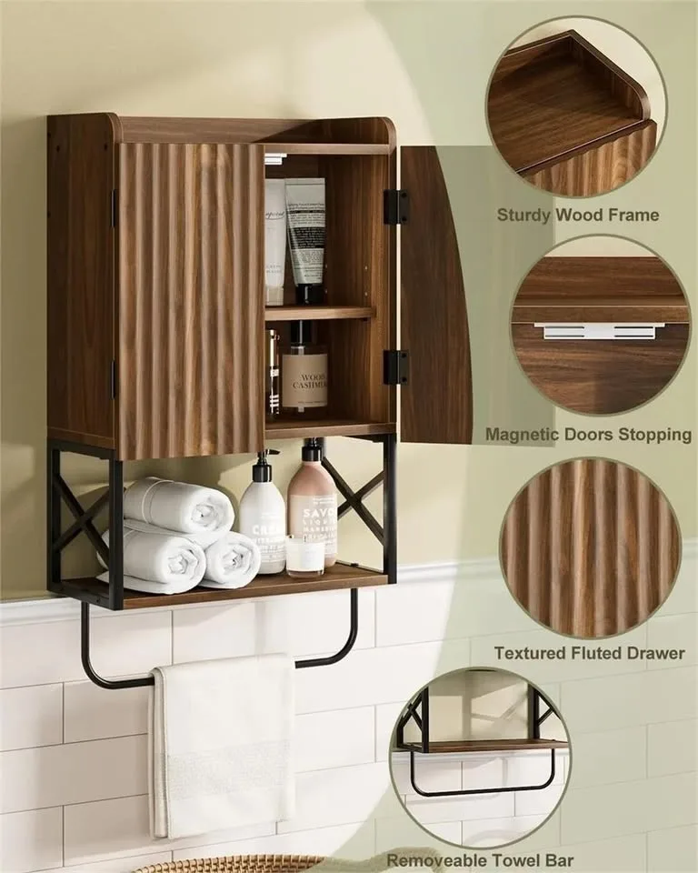 Wall Cabinet, 2 Doors, Over Toilet - Brand New in Box! image indicator(4)