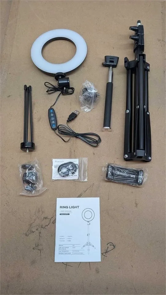 Ring Light Kit with Tripod, Phone Holder - Brand New! image indicator(2)