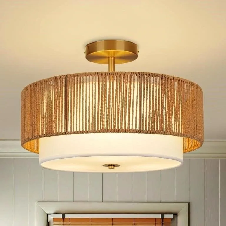 16" SEMI FLUSH MOUNT CEILING LIGHT- BRAND NEW!