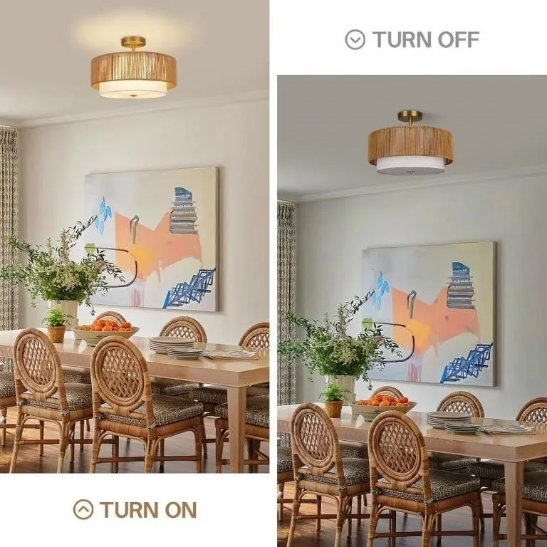 16" SEMI FLUSH MOUNT CEILING LIGHT- BRAND NEW! image indicator(4)