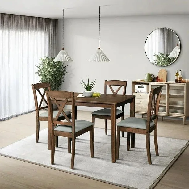 Brand New 5-Piece Dining Set - 4 Chairs & 1 Dining Table - Seale