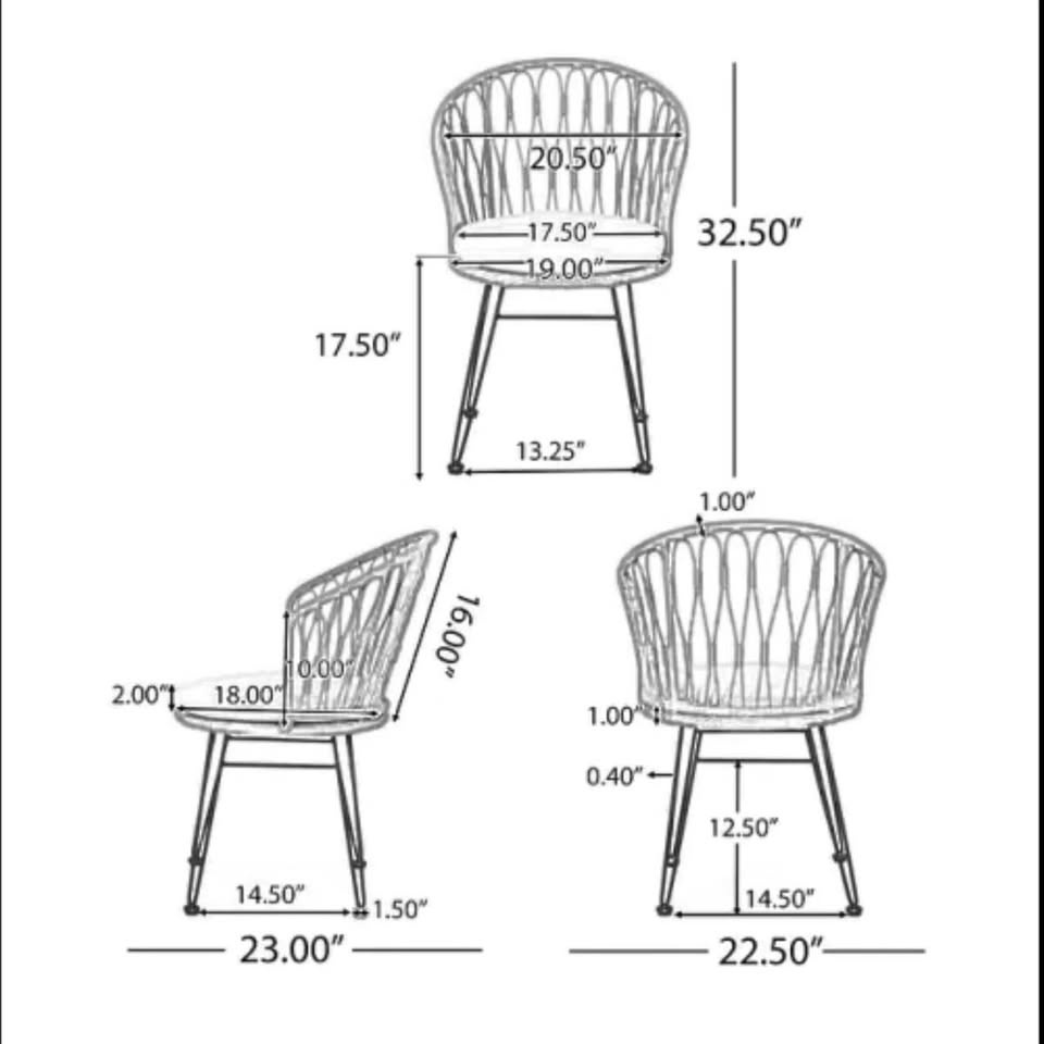 Outdoor Side Chairs - Set of 2 - Brand New in Box!! - photo 3