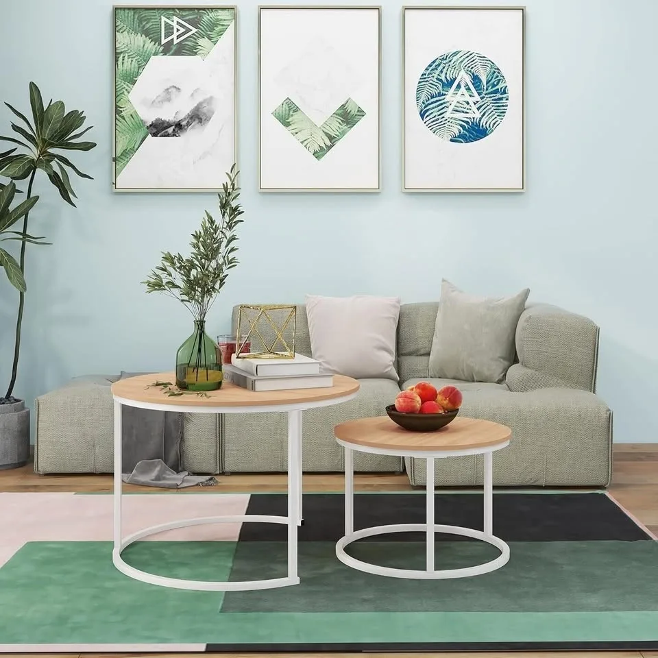 Round Coffee Table Set 2 - Brand New in Box! image indicator(4)