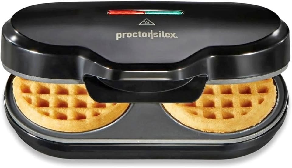 Proctor Silex Double Mini Waffle Maker Machine - New Open Box