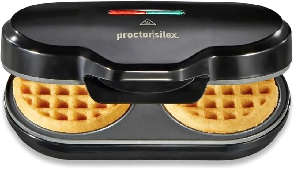 Proctor Silex Double Mini Waffle Maker Machine - New Open Box