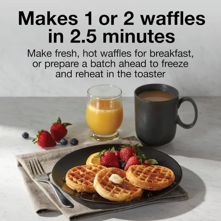 Proctor Silex Double Mini Waffle Maker Machine - New Open Box image indicator(2)
