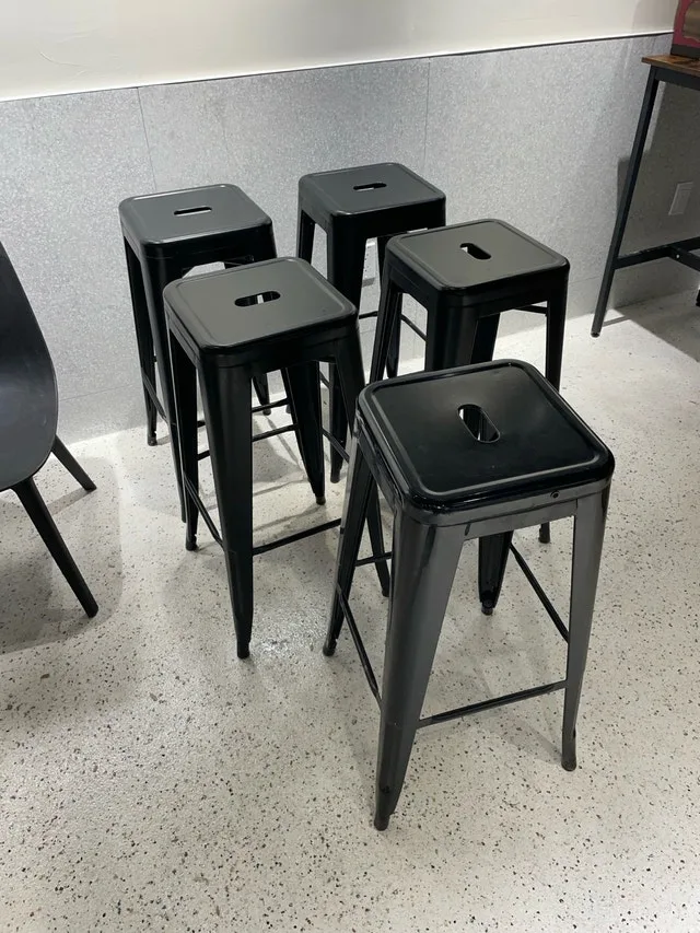 Heavy-duty Metal Bar Chair 30” Set of 5 image indicator(3)