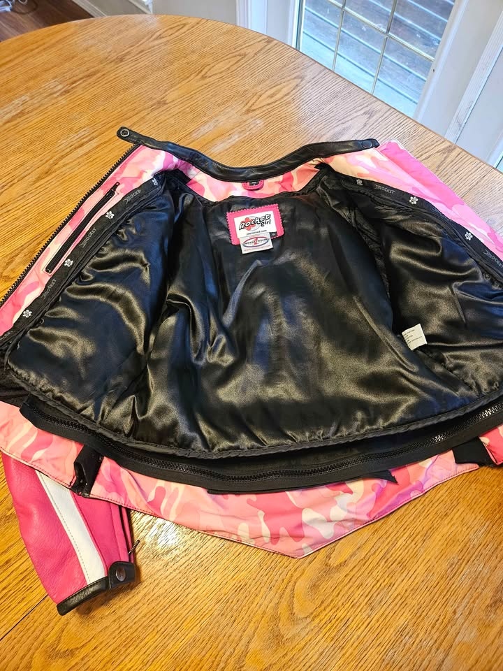 Womens leather Joe Rocket motorcycle jacket - photo 2