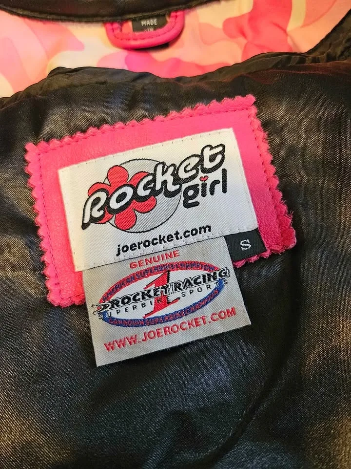 Womens leather Joe Rocket motorcycle jacket image indicator(4)