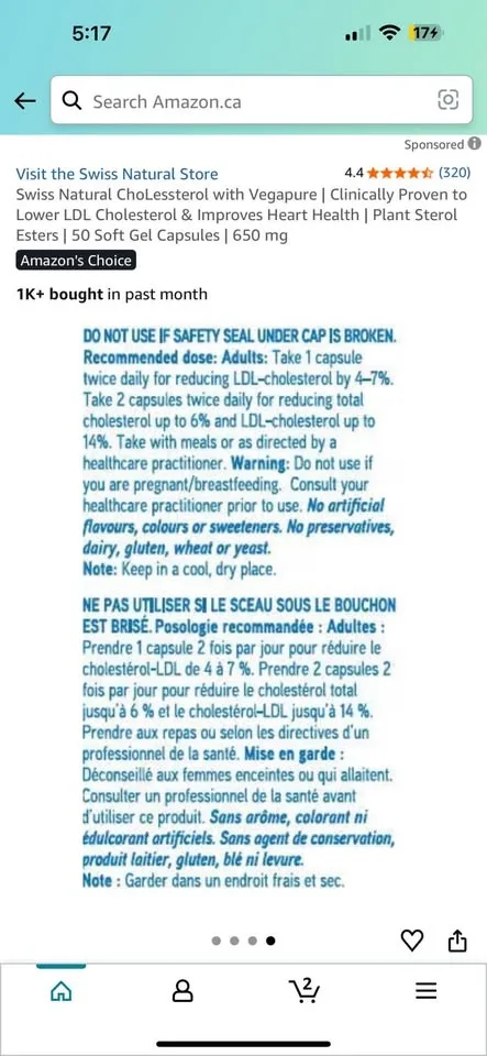 Swiss Natural ChoLessterol with Vegapure image indicator(4)