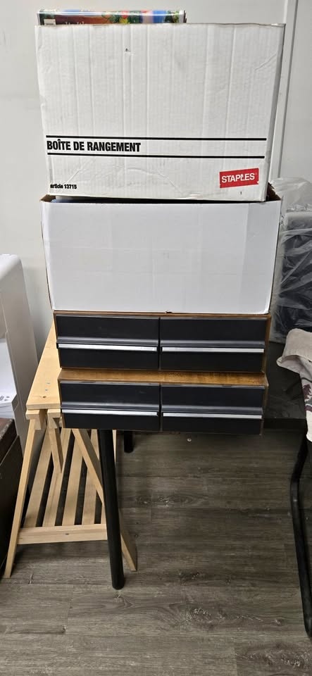 VHS Movies and Storage Boxes