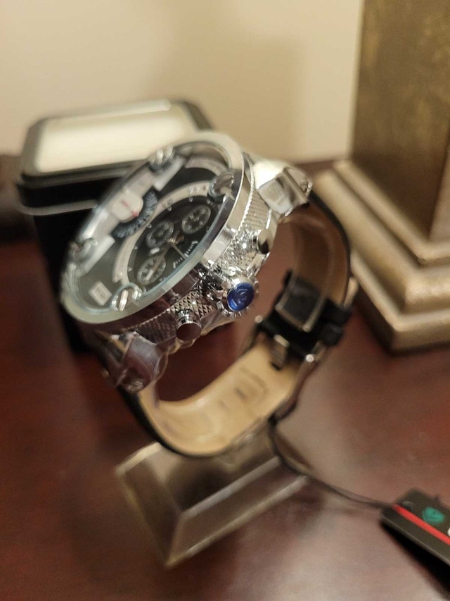 New Dual Time Zone Black Weide Diesel Men’s Fashion Watch - photo 2