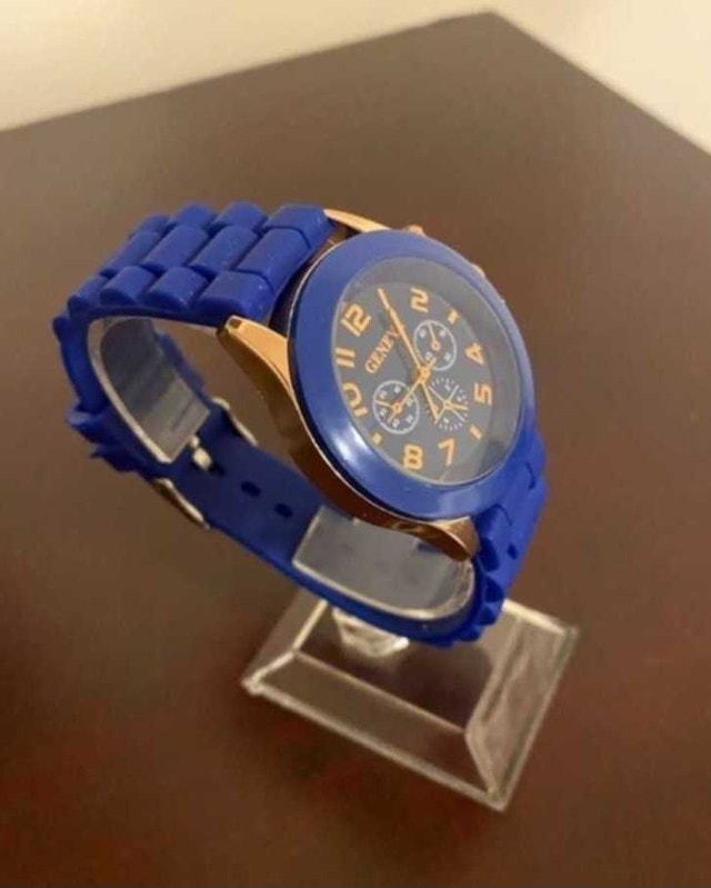 Brand New Geneva Ocean Blue Watch with Gold Accents - photo 3