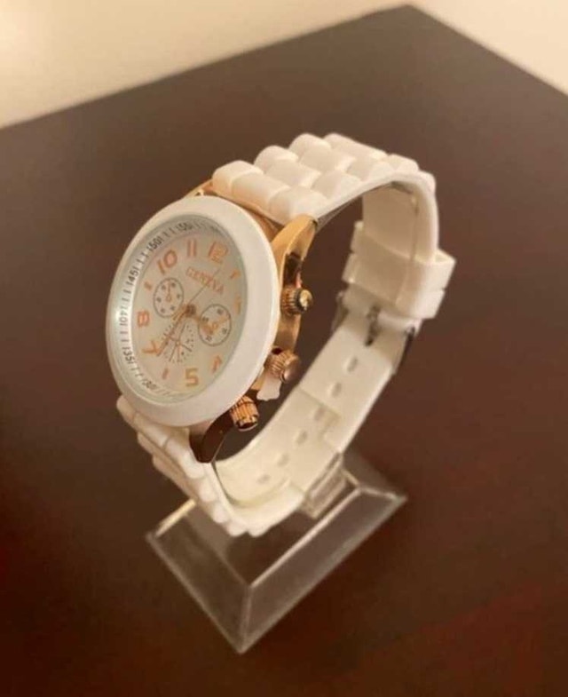 Brand New Geneva Pearl White Watch with Gold Accents - photo 2