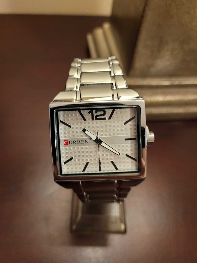 Brand New Curren Rectangular Men's Fashion Watch