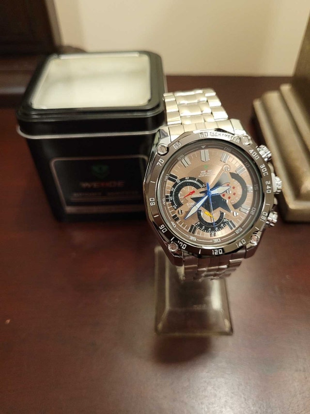 Rose Gold Weide Sport Men's Fashion Watch with box