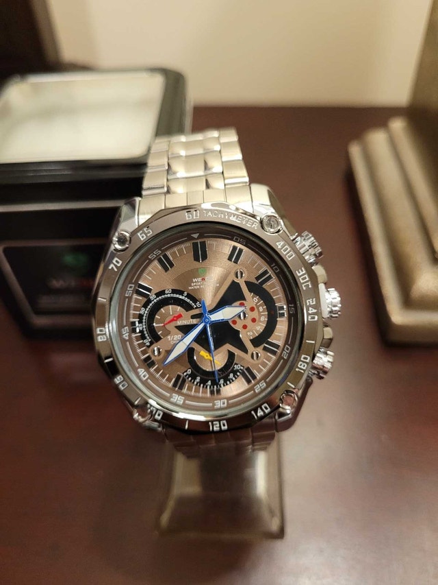 Rose Gold Weide Sport Men's Fashion Watch with box - photo 2