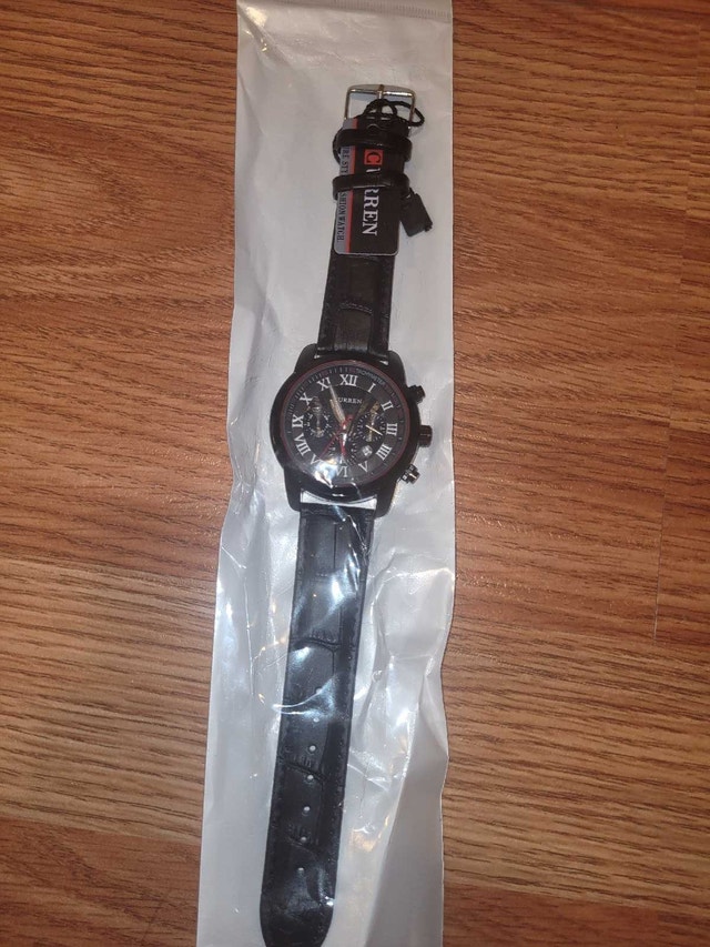 Sealed Brand New Curren Men's Watch with Leather Band