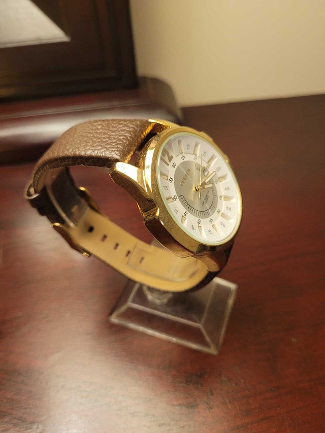 New White Gold Men’s Curren Fashion Watch - photo 3