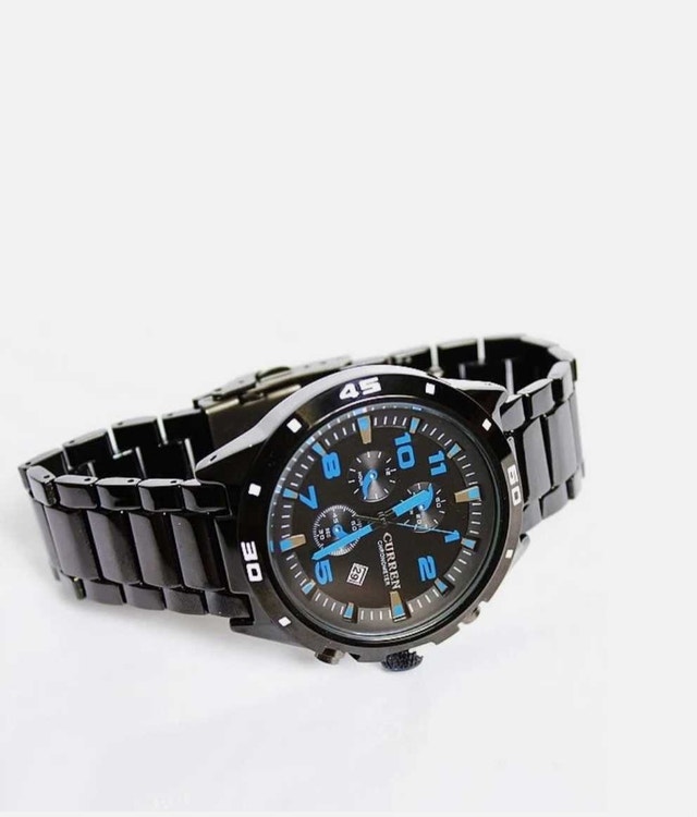 New Men's Blue Curren Chronometer Watch - photo 2